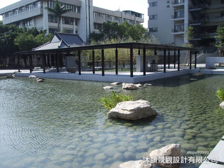 逢甲大學學思園景觀設計工程|沐頡景觀水景案例